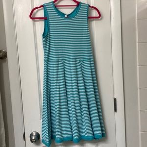 Hanna Andersson Blue Striped Dress - Girls size 150